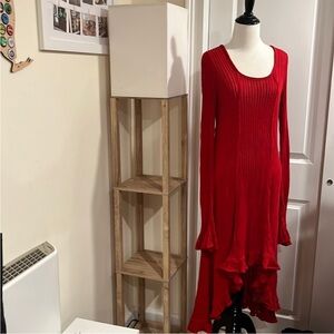 Reposhing! Red Free People maxi dress. Good condition, relaxed fit.As is